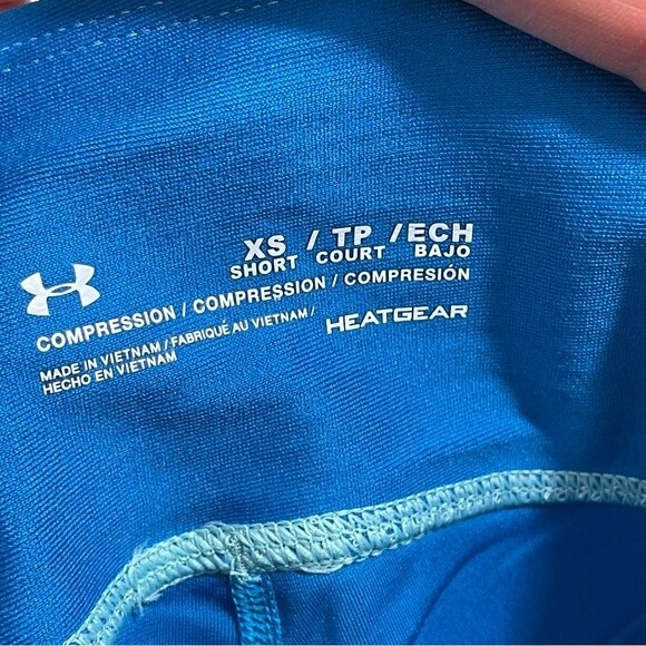 NWT Under Armour Women's HeatGear Compression Ankle Leggings Colorblock Size XS‎ - Picture 4 of 7